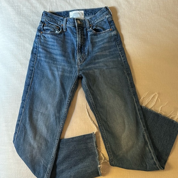 MOTHER Jeans High Waisted Rider Skimp Size 25 - Picture 1 of 5